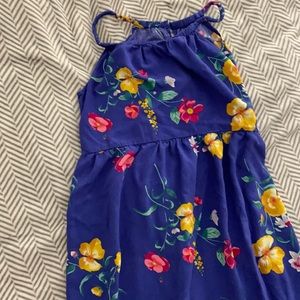 Blue floral dress
